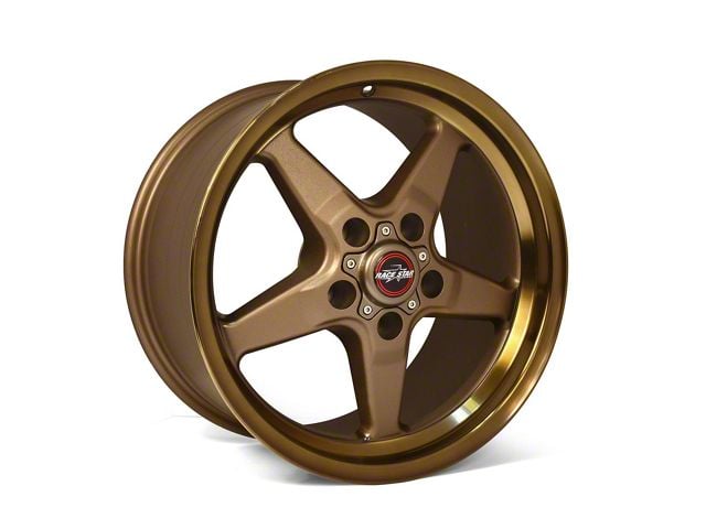 Race Star 92 Drag Star Bracket Racer Bronze Wheel; Front Only; 17x4.5 (79-93 Mustang w/ 5-Lug Conversion)