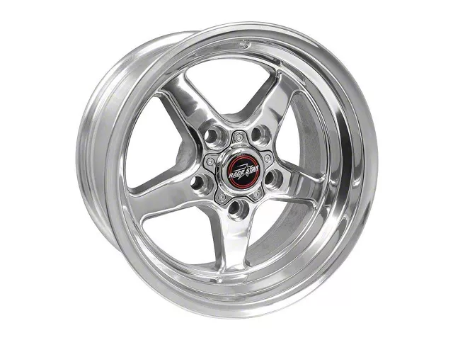 Race Star 92 Drag Star Polished Wheel; 15x8 (79-93 Mustang w/ 5-Lug Conversion)