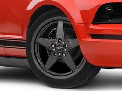 Race Star 92 Drag Star Bracket Racer Metallic Gray Wheel; Front Only; 17x7; -6.4mm Offset (05-09 Mustang)