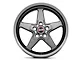 Race Star 92 Drag Star Bracket Racer Metallic Gray Wheel; Rear Only; 17x9.5 (08-23 RWD Challenger)