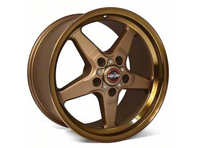 Race Star 92 Drag Star Bracket Racer Bronze Wheel; Front Only; 18x5; 25.4mm Offset (16-24 Camaro)