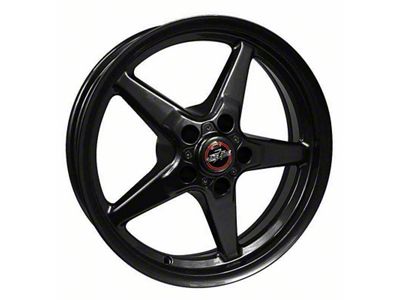 Race Star 92 Drag Star Bracket Racer Gloss Black Wheel; 17x9.5 (16-24 Camaro)