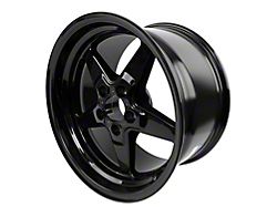 Race Star 92 Drag Star Bracket Racer Gloss Black Wheel; Rear Only; 17x9.5 (08-23 RWD Challenger, Excluding Widebody)