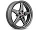 Race Star 92 Drag Star Bracket Racer Metallic Gray Wheel; Front Only; 20x6 (08-23 RWD Challenger, Excluding Widebody)