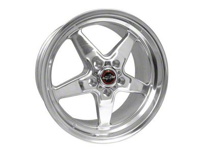 Race Star 92 Drag Star Polished Wheel; 18x5 (15-23 Challenger SRT Hellcat, SRT Jailbreak)