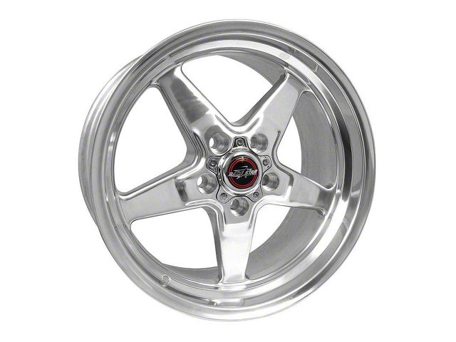 Race Star 92 Drag Star Polished Wheel; Rear Only; 17x9.5 (08-23 RWD Challenger, Excluding Widebody)