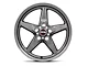 Race Star 92 Drag Star Bracket Racer Metallic Gray Wheel; Front Only; 18x5 (11-23 RWD Charger, Excluding Widebody)