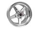Race Star 92 Drag Star Polished Wheel; Rear Only; 17x9.5 (11-23 RWD Charger, Excluding Widebody)