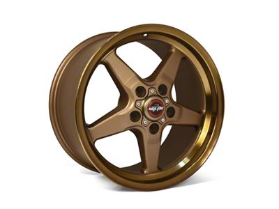 Race Star 92 Drag Star Bracket Racer Bronze Wheel; Rear Only; 17x10.5 (15-23 Mustang GT, EcoBoost, V6)