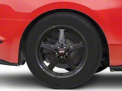 Race Star 92 Drag Star Bracket Racer Gloss Black Wheel; Rear Only; 17x10.5 (15-23 Mustang GT, EcoBoost, V6)