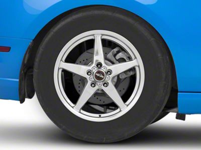 Race Star 92 Drag Star Bracket Racer Metallic Gray Wheel; Rear Only; 17x9.5; 41mm Offset (10-14 Mustang)
