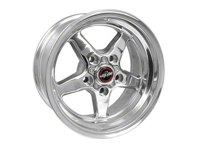 Race Star 92 Drag Star Polished Wheel; 15x8 (99-04 Mustang GT, V6)