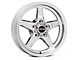 Race Star 92 Drag Star Polished Wheel; Front Only; Direct Drill; 15x3.75 (99-04 Mustang GT, V6)