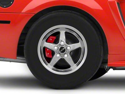 Race Star 92 Drag Star Polished Wheel; Direct Drill; 15x8; 25mm Offset (99-04 Mustang GT, V6)