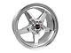 Race Star 92 Drag Star Polished Wheel; Rear Only; 17x9.5 (99-04 Mustang)