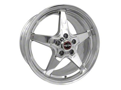 Race Star 92 Drag Star Polished Wheel; Rear Only; 18x10.5 (15-23 Mustang GT, EcoBoost, V6)