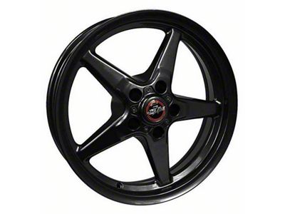 Race Star 92 Drag Star Dark Star Gloss Black Wheel; Rear Only; 15x10; Direct Drill; 46mm Offset (10-14 Mustang, Excluding 13-14 GT500)