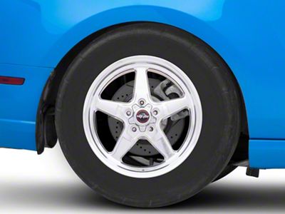 Race Star 92 Drag Star Polished Wheel; Rear Only; 17x9.5; Direct Drill; 43.5mm Offset (10-14 Mustang)