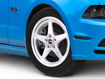 Race Star 92 Drag Star Polished Wheel; Front Only; Direct Drill; 18x5; -19mm Offset (10-14 Mustang)