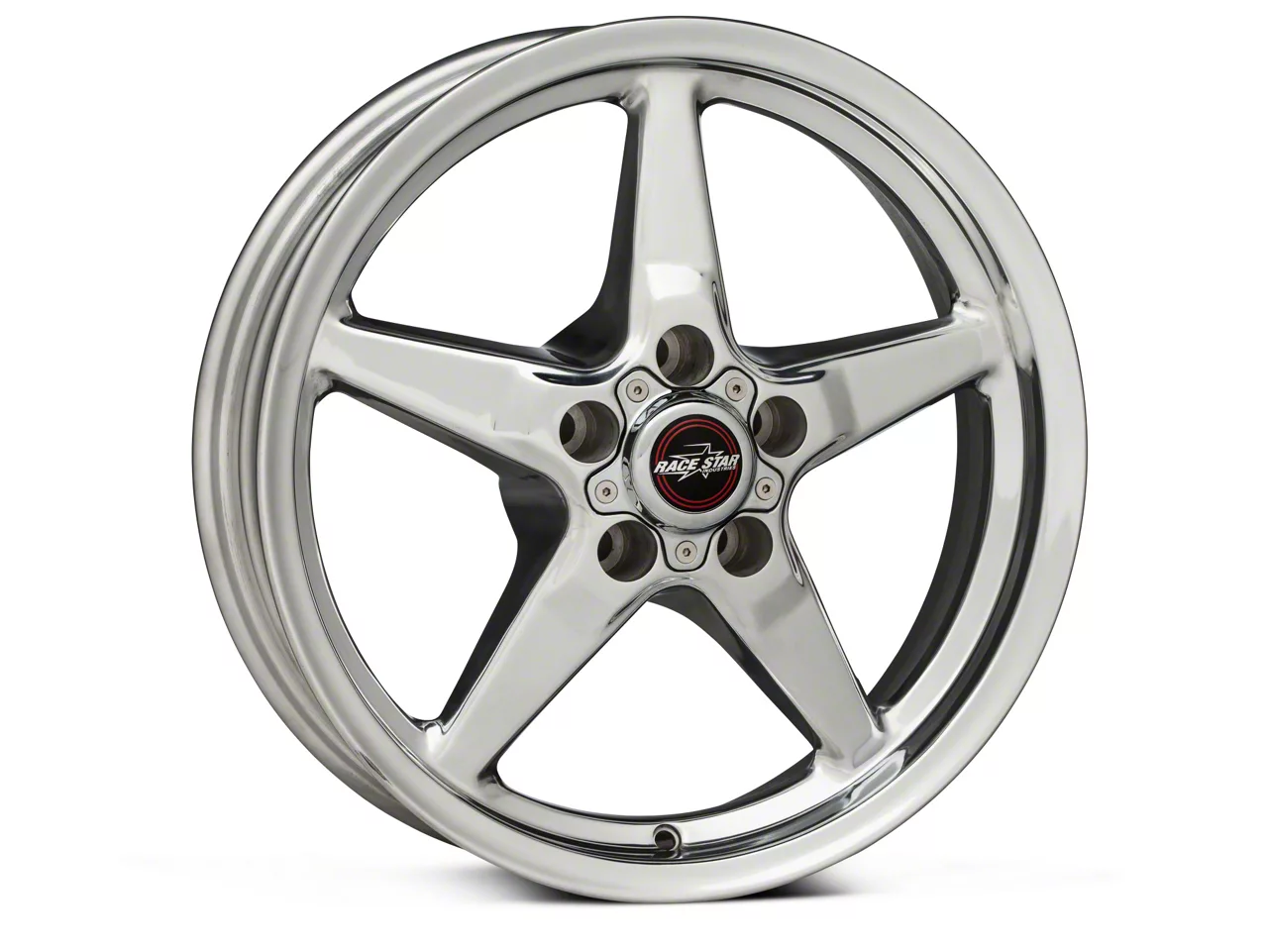 Race Star Mustang 92 Drag Star Polished Wheel; Rear Only