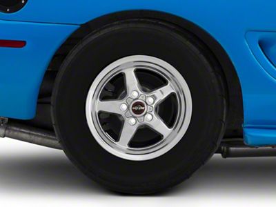 Race Star 92 Drag Star Polished Wheel; Rear Only; 15x10; Direct Drill (94-98 Mustang GT, V6)