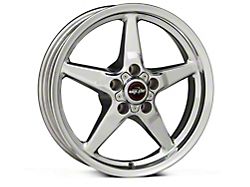 Race Star 92 Drag Star Polished Wheel; Front Only; Direct Drill; 17x4.5; -13mm Offset (05-09 Mustang)