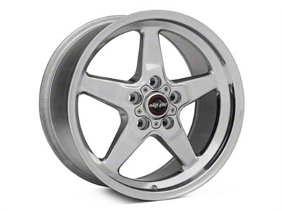 Race Star 92 Drag Star Polished Wheel; Front Only; Direct Drill; 18x5 (05-09 Mustang)