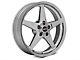 Race Star 92 Drag Star Polished Wheel; Front Only; Direct Drill; 18x5 (15-23 Mustang GT, EcoBoost, V6)