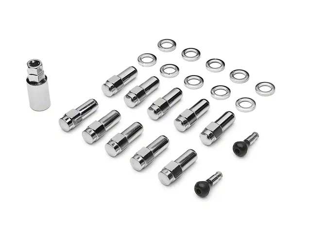Race Star Direct Drill Closed End 1/2-Inch x 20 Lug Nut Kit; Set of 10 (94-14 Mustang)