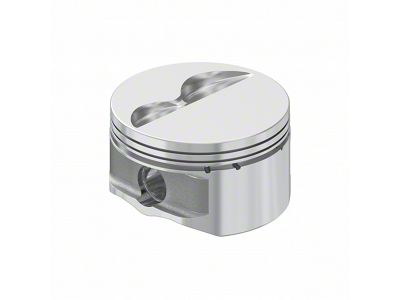 RaceTec Pistons Flat Top Piston; 3.631-Inch Bore, 3.650-Inch Stroke, 5.933-Inch Rod Length, 1.166-Inch Compression Height; Set of 8 (11-25 Mustang GT, Dark Horse)