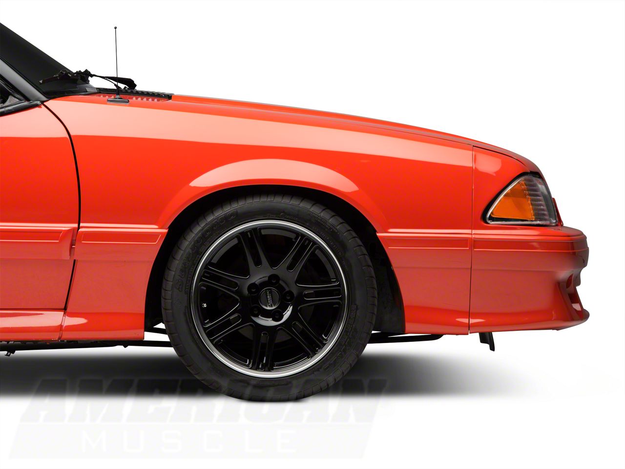 Viseras Deflector JDM De 2 Piezas Para Ford Mustang 1988-1993 - Humo Oscuro, Acrílico, Adhesivo