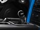Modern Billet Rally Stripe 5-Speed Shift Knob with GT Logo; Black/White (05-10 Mustang GT, V6)