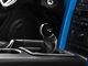 Modern Billet Rally Stripe 5-Speed Shift Knob with Running Pony Logo; Black/White (05-10 Mustang GT, V6)