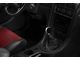 Modern Billet Rally Stripe 6-Speed Shift Knob; Black/White (03-04 Mustang Cobra)