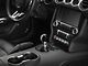 Modern Billet Rally Stripe 6-Speed Shift Knob; Black/White (15-22 Mustang GT, EcoBoost, V6)