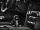 Modern Billet Rally Stripe 6-Speed Shift Knob with GT Logo; Black/White (15-22 Mustang GT, EcoBoost, V6)