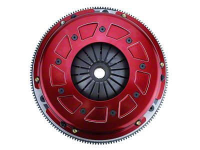 RAM Clutches Pro Street 900 Series Metallic Dual Disc Clutch Kit with 6-Bolt Steel Flywheel; 26-Spline (10-15 Camaro SS)