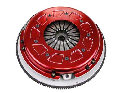 RAM Clutches Pro Street 300 Series Organic Dual Disc Clutch Kit with 8-Bolt Aluminum Flywheel; 26-Spline (12-24 Camaro ZL1, Z/28; 16-24 Camaro SS)