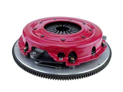 RAM Clutches Force 10.5 900 Series Metallic Dual Disc Clutch Kit with 6-Bolt Steel Flywheel; 26-Spline (97-13 Corvette C5 & C6)