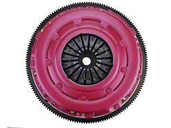 RAM Clutches Force 10.5 300 Series Organic Dual Disc Clutch Kit with 6-Bolt Steel Flywheel; 26-Spline (05-10 Mustang GT)
