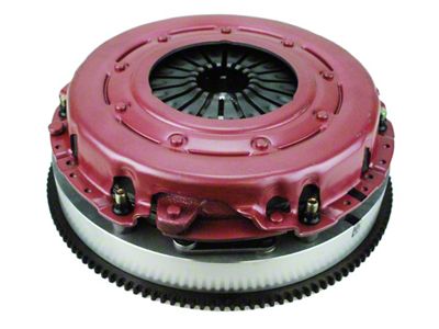 RAM Clutches Force 10.5 900 Series Metallic Dual Disc Clutch Kit with Aluminum Flywheel; 10-Spline (11-11.5 V8 HEMI Challenger)