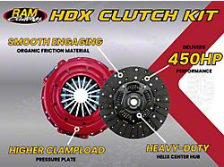 RAM Clutches HDX Organic Clutch Kit; 10-Spline (86-Mid 01 Mustang GT; 93-98 Mustang Cobra)