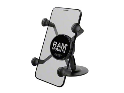 RAM Mounts X-Grip Phone Holder with Lil Buddy Adhesive Dash Mount (Universal; Some Adaptation May Be Required)