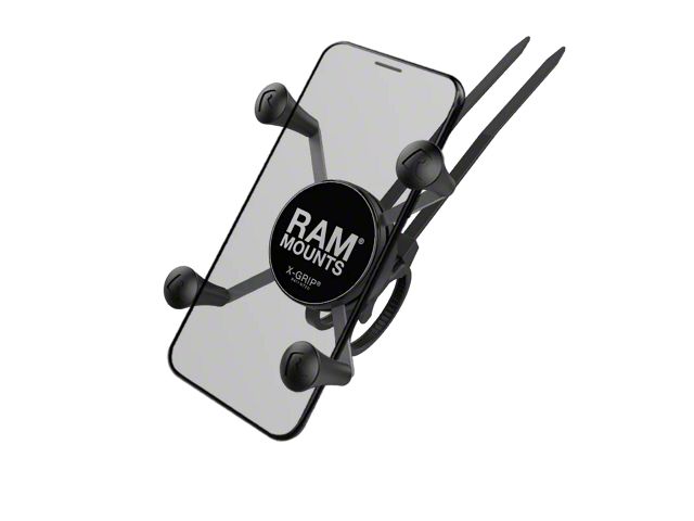 RAM Mounts X-Grip Phone Mount with EZ-On/Off Bicycle Base (Universal; Some Adaptation May Be Required)