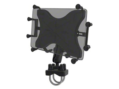 RAM Mounts X-Grip Mount with Double U-Bolt Base for 9 to 10-Inch Tablets (Universal; Some Adaptation May Be Required)