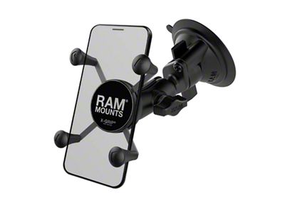 RAM Mounts X-Grip Phone Mount with Twist-Lock Suction Cup (Universal; Some Adaptation May Be Required)