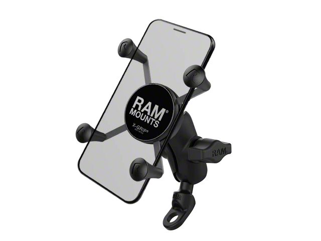 RAM Mounts X-Grip Phone Mount with 9mm Angled Bolt Head Adapter (Universal; Some Adaptation May Be Required)