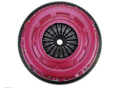 RAM Clutches Force 10.5 300 Series Organic Dual Disc Clutch Kit with 8-Bolt Aluminum Flywheel; 26-Spline (15-20 Mustang GT350)