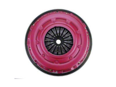 RAM Clutches Force 10.5 300 Series Organic Dual Disc Clutch Kit with Aluminum Flywheel; 10-Spline (86-95 5.0L Mustang)