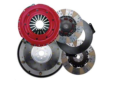 RAM Clutches Force 10.5 900 Series Metallic Dual Disc Clutch Kit with 8-Bolt Aluminum Flywheel; 26-Spline (99-04 4.6L Mustang; 07-12 Mustang GT500)